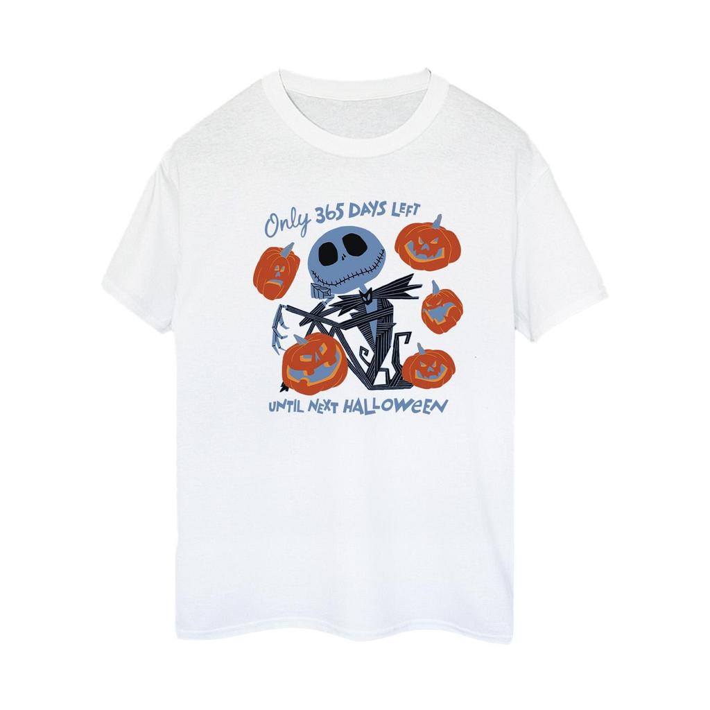 The Nightmare Before Christmas Womens/Ladies Only 365 Days Left Until Next Halloween Cotton Boyfriend T-Shirt