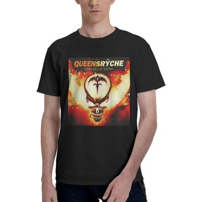 KaKPBu Queensryche Mens T-Shirt Crew Neck T Shirt Short Sleeve Tee Jersey Tee Undershirts