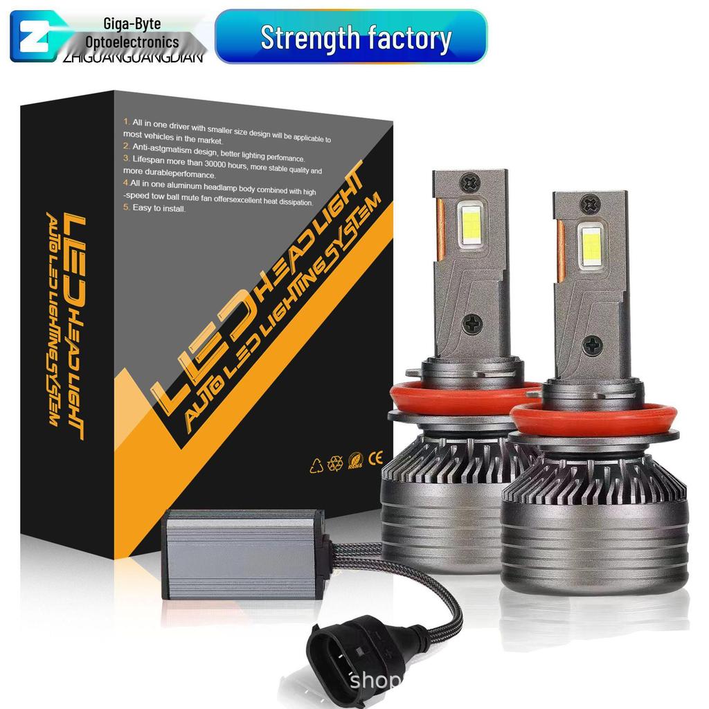 VX40 High-Power Super Bright Car LED Headlight with Double Copper Tube - Compatible with H4, H1, H7, H11, 9005.