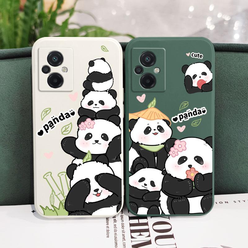 Panda House Phone Case For Xiaomi Poco F7 X7 X6 M5 M5S F5 X5 F4 X4 M4 F3 M3 X3 F2 Pro X2 4G 5G GT NFC Silicone Cover