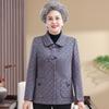 Elderly Women Autumn Jacket Loose Fit Fashionable Grandma and Mom Spring Fall Top Comfort Wear