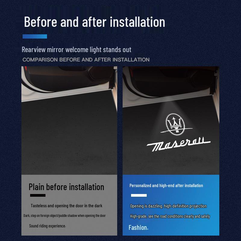 Maserati Levante & Ghibli Door Welcome Projector Light