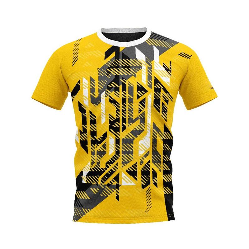 Badminton Trikot Schnelltrocknendes T-Shirt Unisex Locker Atmungsaktiv Rundhals T-Shirts 3D Druck Design Streifen Freizeit Sommer Herren T-Shirts