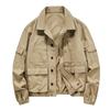 Men’s Retro Workwear Jacket: Versatile American Casual Coat