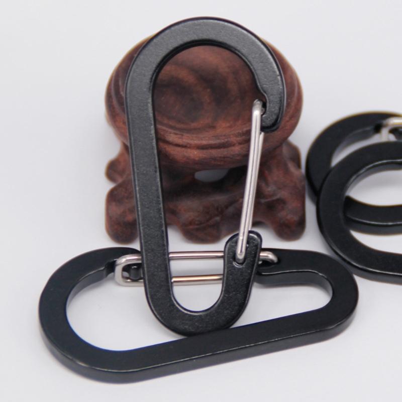 6.1cm Aluminum Carabiners Clip, Set of 4, for Camping, Hiking, Outdoor and Gym