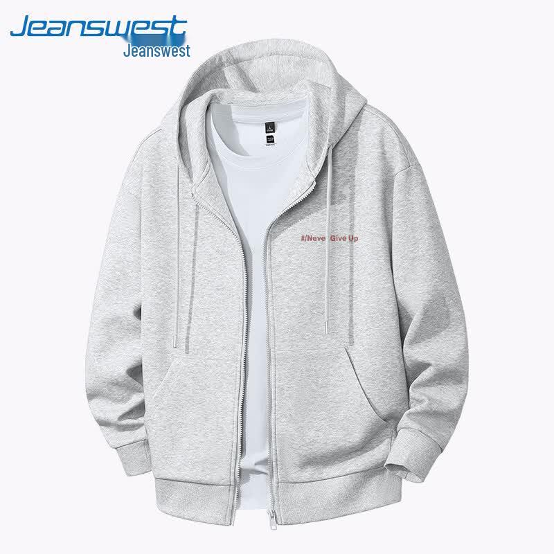 Jeanswest Men's Hooded Zipper Cardigan Jacket