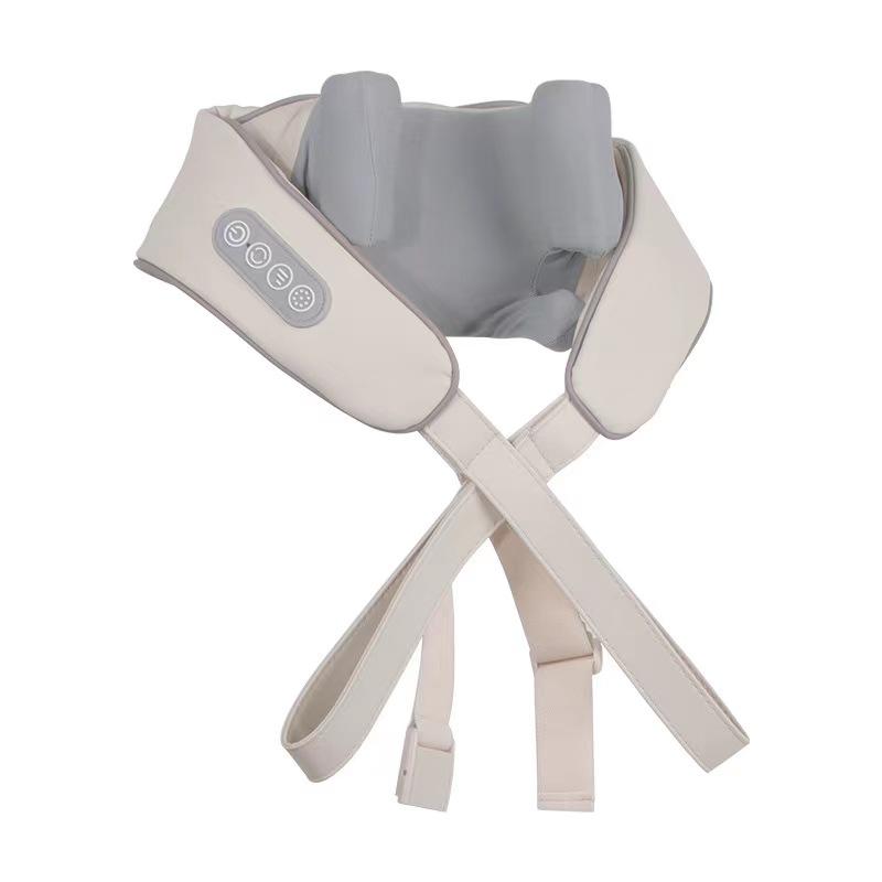 Masseur Électrique pour le Cou et le Dos Sans Fil Coussin de Massage Malaxant pour le Cou et les Épaules Châle de Massage Relaxant pour les Muscles du Cou et du Dos