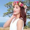 Elegant Floral Headband Artificial Flower Bridal Wreaths Flower Crown  Birthday Party
