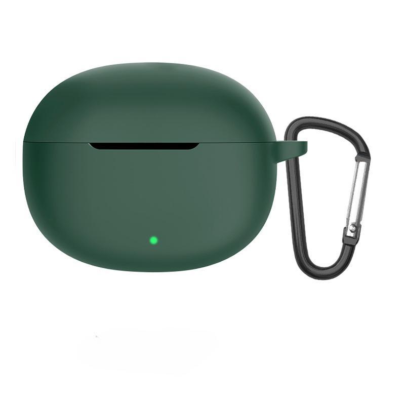 

Для Realme air 5 pro защитный чехол для наушников, силиконовый чехол, милый чехол, сиамский силиконовый одноцветный чехол для Realme air 5 pro For Realme Air 5 pro темно-зеленого