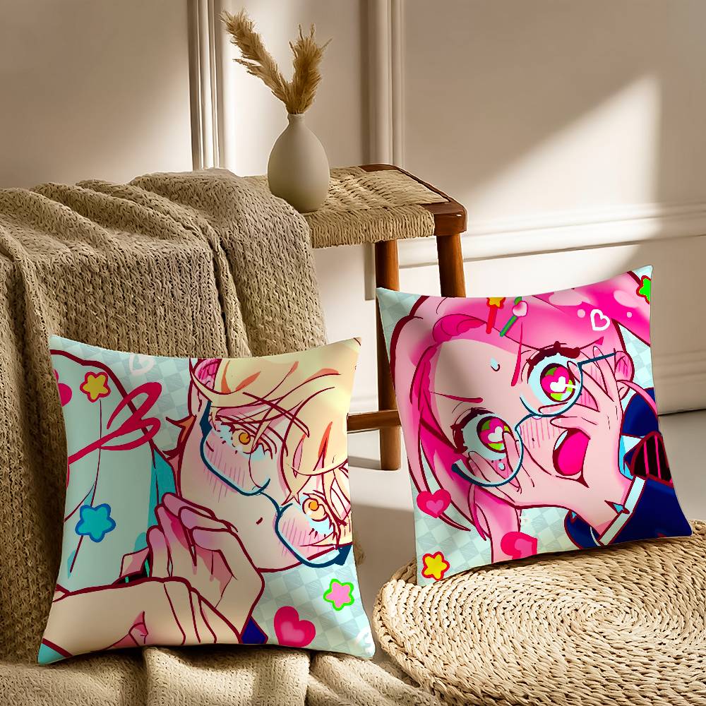 Family Love Anime A-Alien Stage-MT Pillow Case Printed Brushed Fleece Pillow Baby Skin-Touch Eco-Friendly Dye-Sublimat