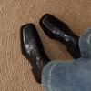Short Boots Women's Autumn Single Boots Slim Boots 2026 New Black Square Toe Women's Boots