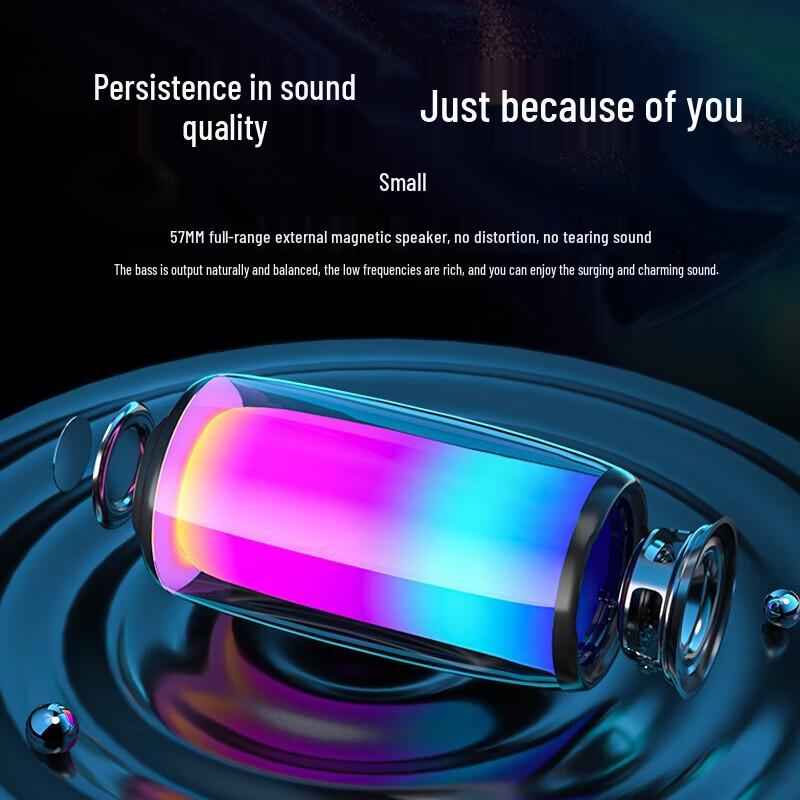 Newman BS02 Portable Bluetooth Speaker with RGB Lighting