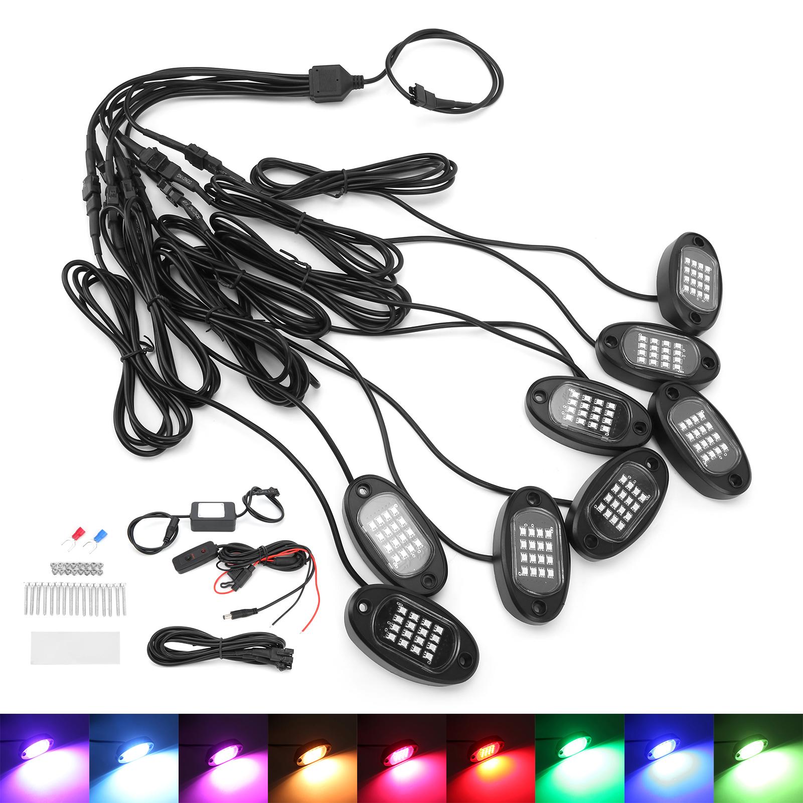 

Car LED Ambient Light Underpan Bluetooth Remote Control 1V8 for Off‑Road Trucks ATV UTV Motorcycles