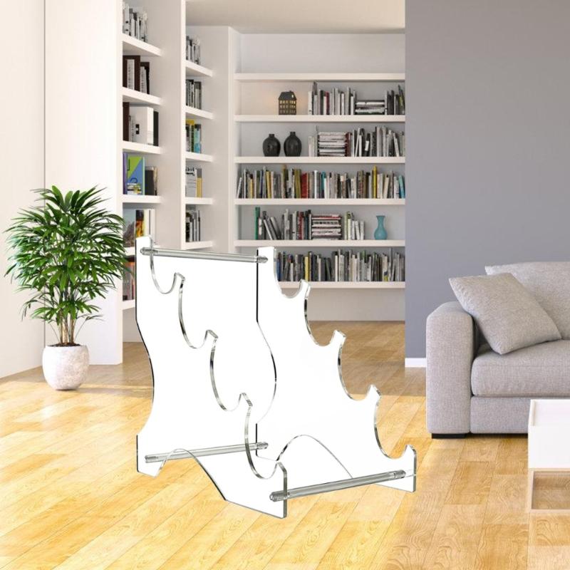 Multiple Layer Swords Display Rack Portable Acrylic Swords Rack 4 Layer Display Stand for Lightsabers Aficionados