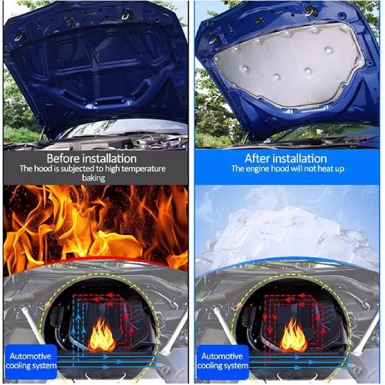 Front Hood Engine Insulation Pad Bonnet Panel Sound 51487059260,Compatible With BMW 3 Series E90 E91 E92 E93 323i 325i