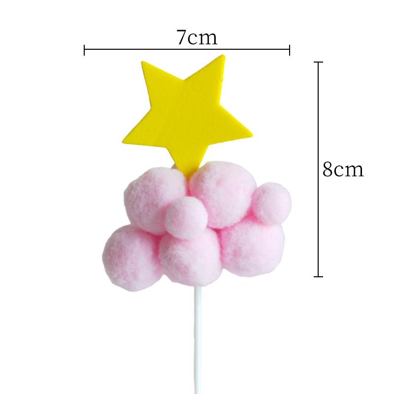 Dazzling Rainbow Tassel Birthday Cake Topper - Dessert Table Decoration