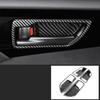 For Toyota Highlander XU70 Refit   2022 Car Carbon Fiber Interior Mouldings Gear Panel Cover Frame Accessories For