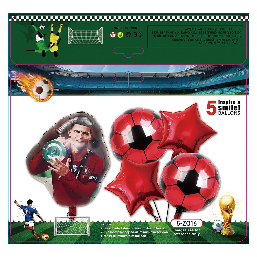 Boys Football Green Balloon Arch Birthday Football Party Decoration World Cup Themed Balloon Set
