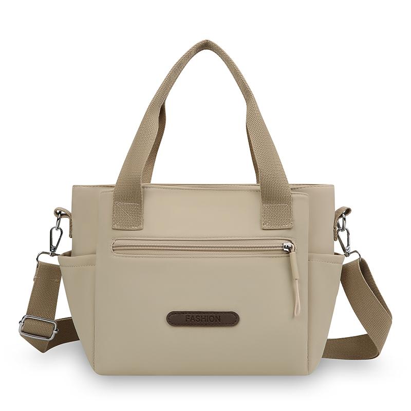 Nylon Shoulder Bag Women's Tote Bag Solid Color Portable Crossbody Bag