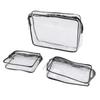 3Pcs Clear Insert Bag Transparent Makeup Toiletry Brush Zipper Insert Inner Bag Divider Storage Orga
