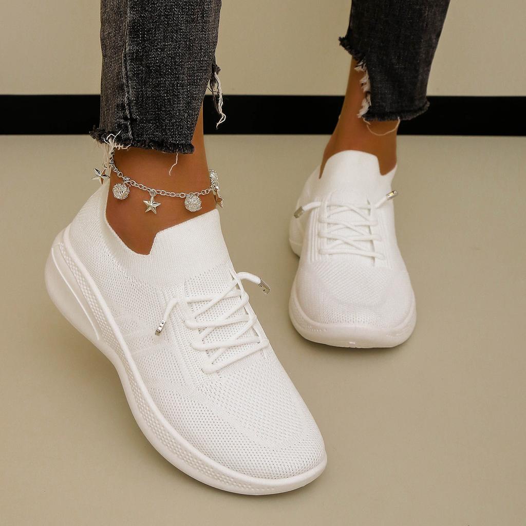 Fashion Women Casual Shoes Fashion Breathable Walking Mesh Platform Shoes Sneakers Women 2024 New Vulcanized Shoes White Female Footwear