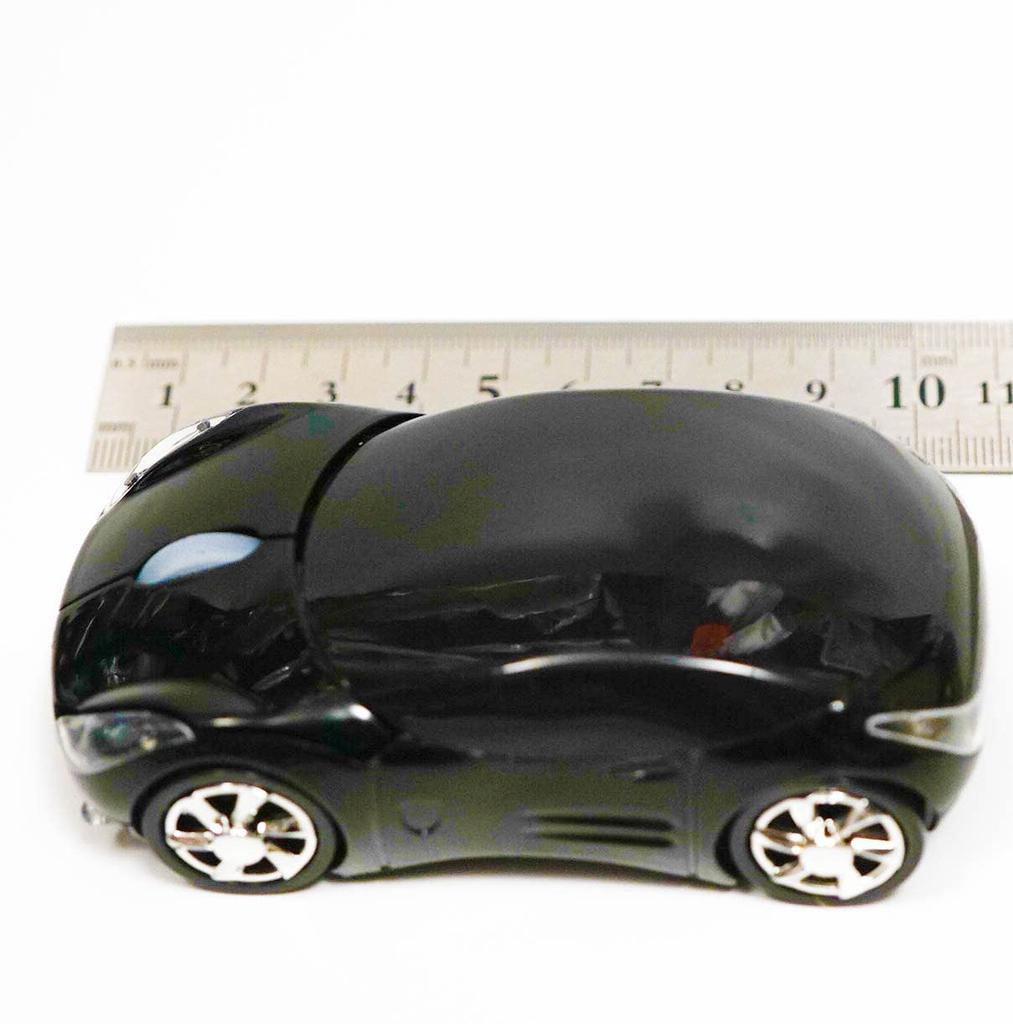 USB Wireless Car Set of Sports Car Optical Mouse, Black, 2, White, Mouse, Wireless, Quiet,