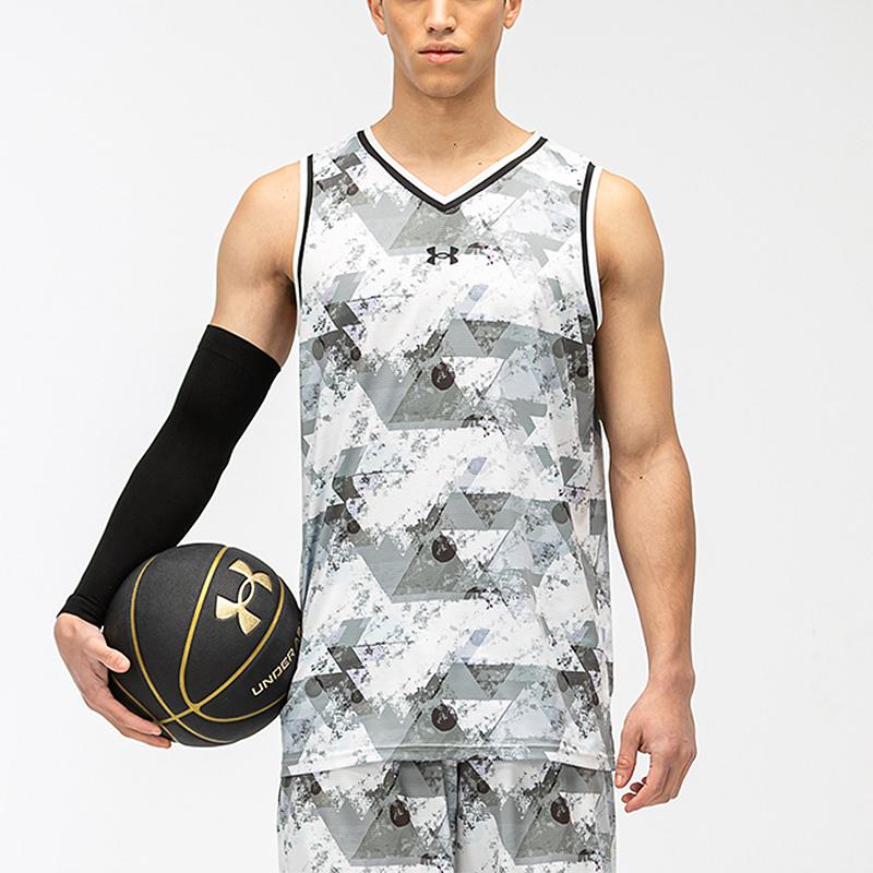 Under Armour Basketball Knit Sports Training Vest Men Tops White 21500108-100