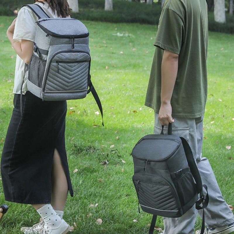 Double Shoulder Support Picnics Bag Durability Camping Coolers Backpacks with Leakproof for Outdoor Activity