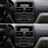 3Pcs/Set Carbon Fiber Console Air Conditioning CD Panel Decoration Cover Trim for Mercedes Benz C Class W204 2007-2010