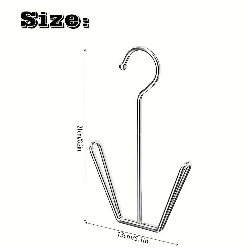 Stainless Steel Shoe Rack, Multi-Functional Shoe Rack with Double Hook Design, Shoe Drying Rack for Dehumidifying Hanging Shoes