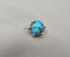 Blue Copper Turquoise Ring: 925 Sterling Silver Ring, Handmade Boho Jewelry
