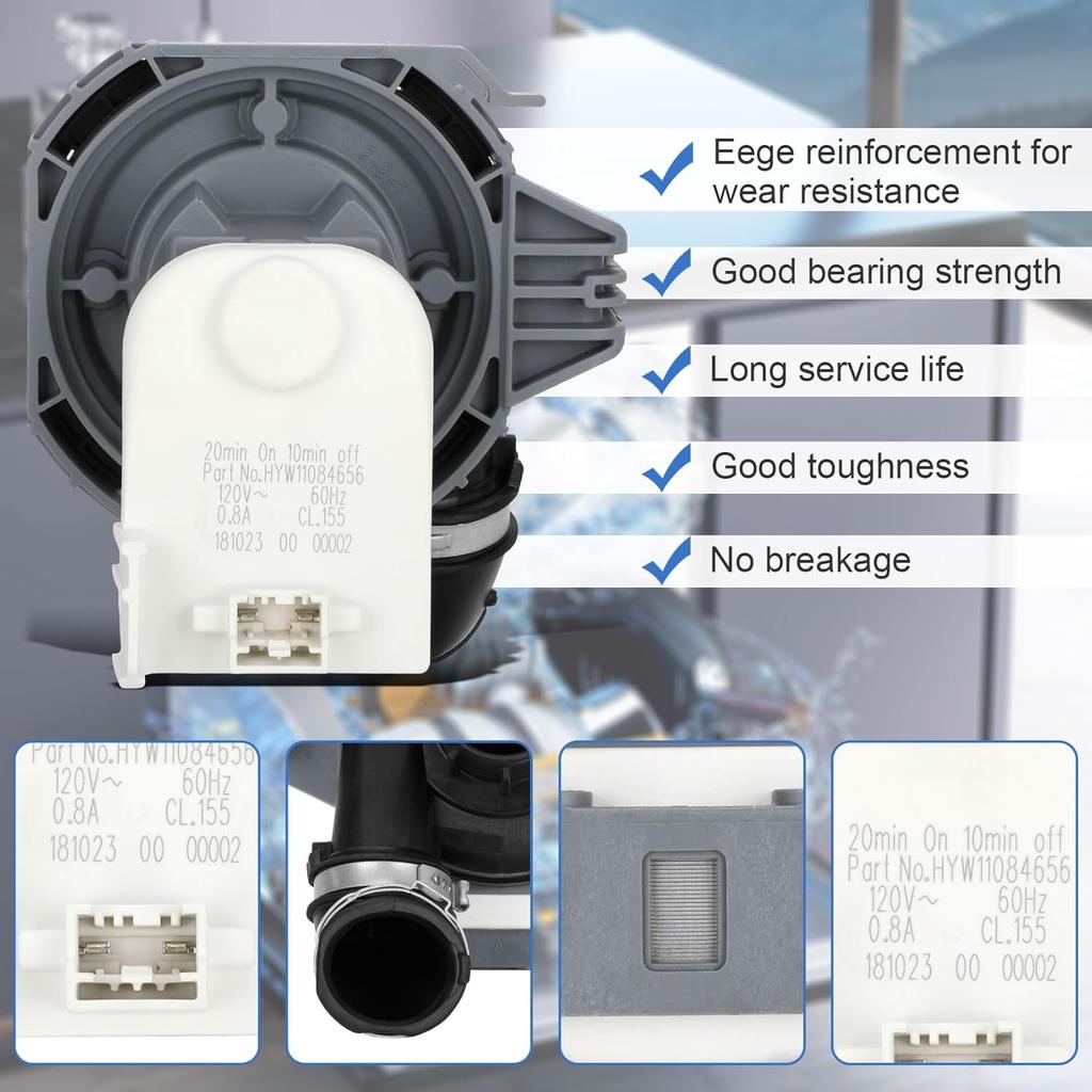 W11084656, W10805387, W10854710 Dishwasher Motor and Pump Assembly, Compatible With kenmore, kitchenAid, whirlpool, amana, ikea Dishwasher Replaces