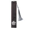 Ebony Plum Blossom Window Lattice Bookmark Set: Customizable Logo & Name, Red Bean Acacia Pair - Cultural and Creative Gift