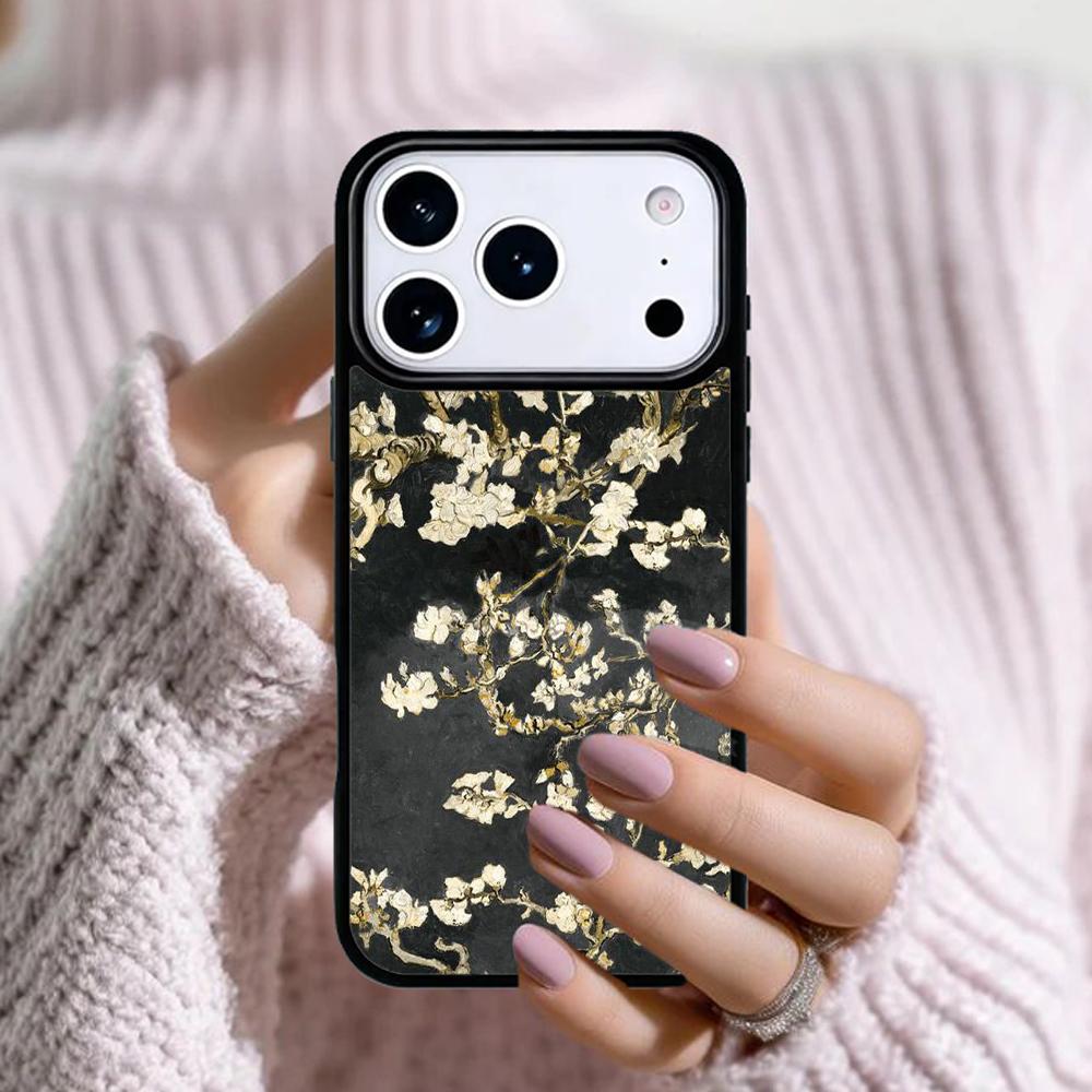 Blossoming Almond Tree Soft Phone Case For Apple iPhone 17 Air 16E 15 14 Plus 13 12 11 Pro Max Mini Funda Cover