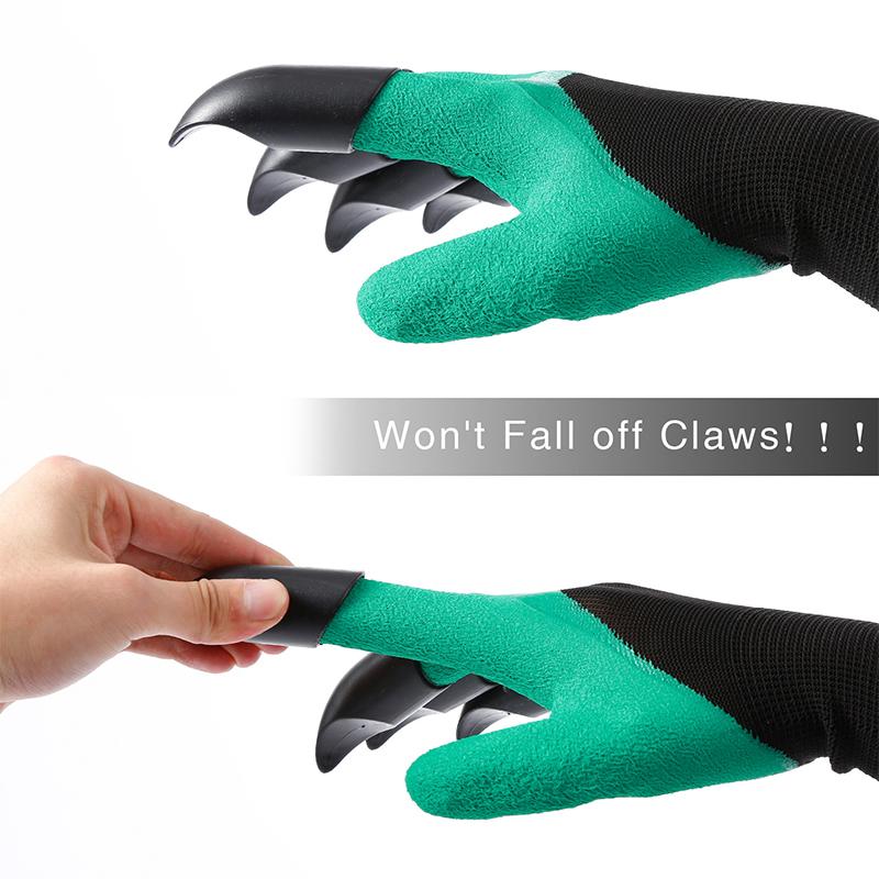 1 Pair Gardening Gloves with Claws, Quick Digging, Puncture Resistant, Universal Size