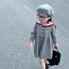 Girls Preppy Knit Dress Autumn Long Sleeve Cute Baby Skirt For Toddler And Kids