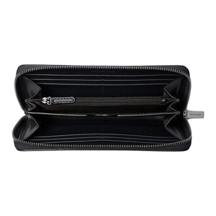Michael Kors MK Hudson Logo Leather Wallet Small Men wallets Navy-Blue 39S5LEDZ3L-NAVY
