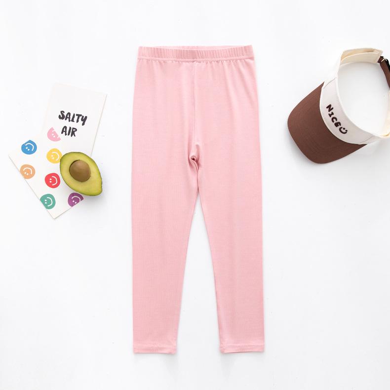 Letní dívčí legíny s potiskem bonbonů: Všestranné, Elastické, Tenké, Délka 9 bodů