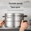SUPOR 304 Stainless Steel 26cm Double-Layer Steamer Pot
