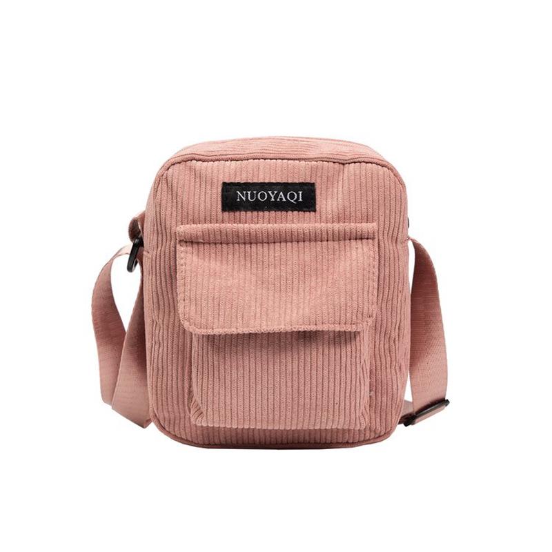 Women's Corduroy Crossbody Bag - Casual & Fashionable Canvas Shoulder Bag