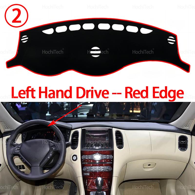 Car Dashboard Cover Mat for Infiniti QX50 1st Generation J50 2013-2017 Sun Shade Pad trument Panel Carpets Anti-UV Accessorie