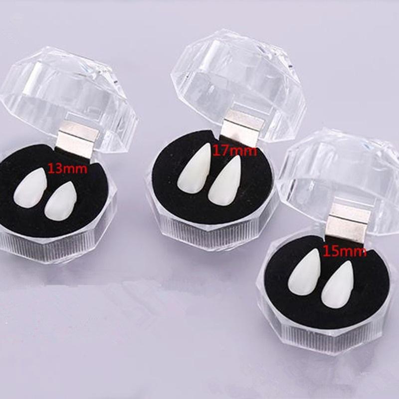 1 Pair 5 Styles Halloween Cosplay Dentures Zombie Vampire Teeth Ghost Devil Fangs Props Costume Party
