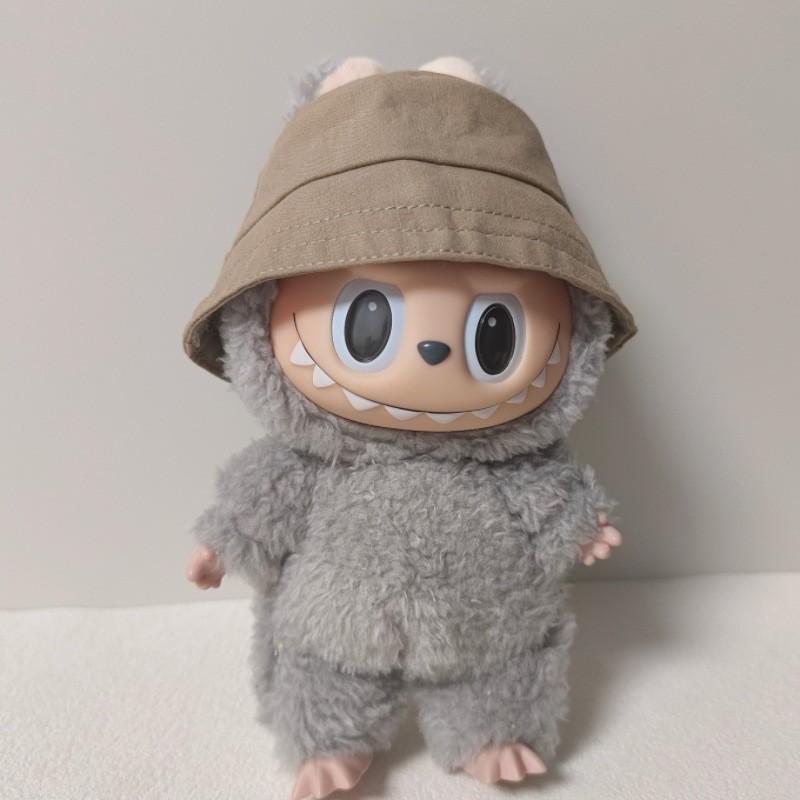 Labubu Doll Outfit: Fisherman Hat & Overalls Set for First & Second Gen Dolls