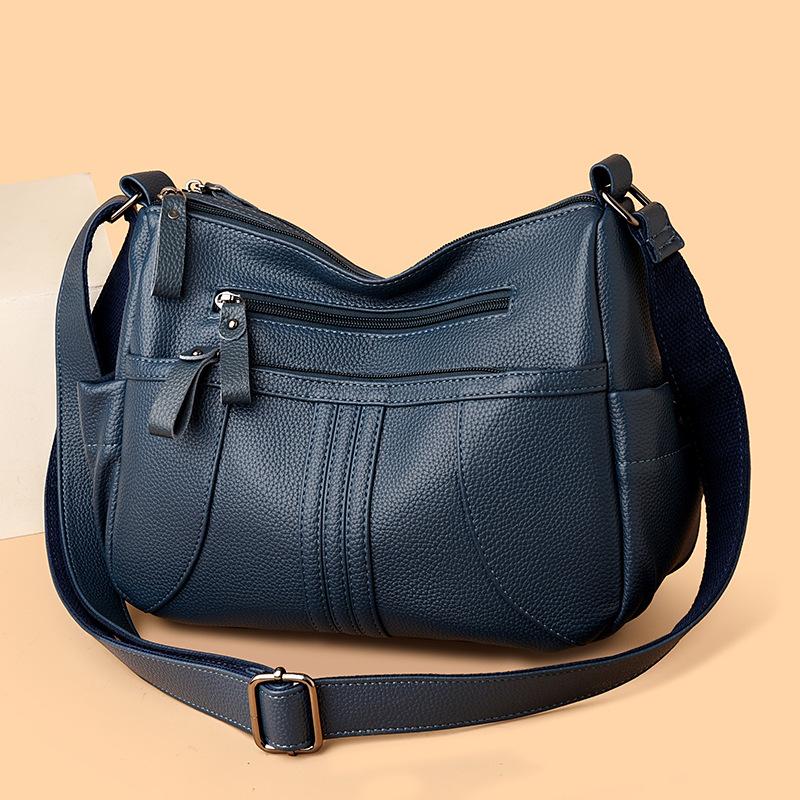 Simple Women's Bag Soft Leather Large-capacity Crossbody Bag Fashionable Single-shoulder Tote Bag