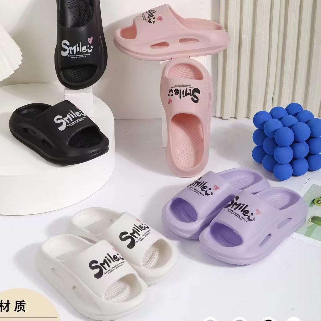 Women Thick-Soled Bathroom Slippers Summer Fashion Sandals Non-Slip Outdoor & Indoor Slides, Casual Beach Shoes
