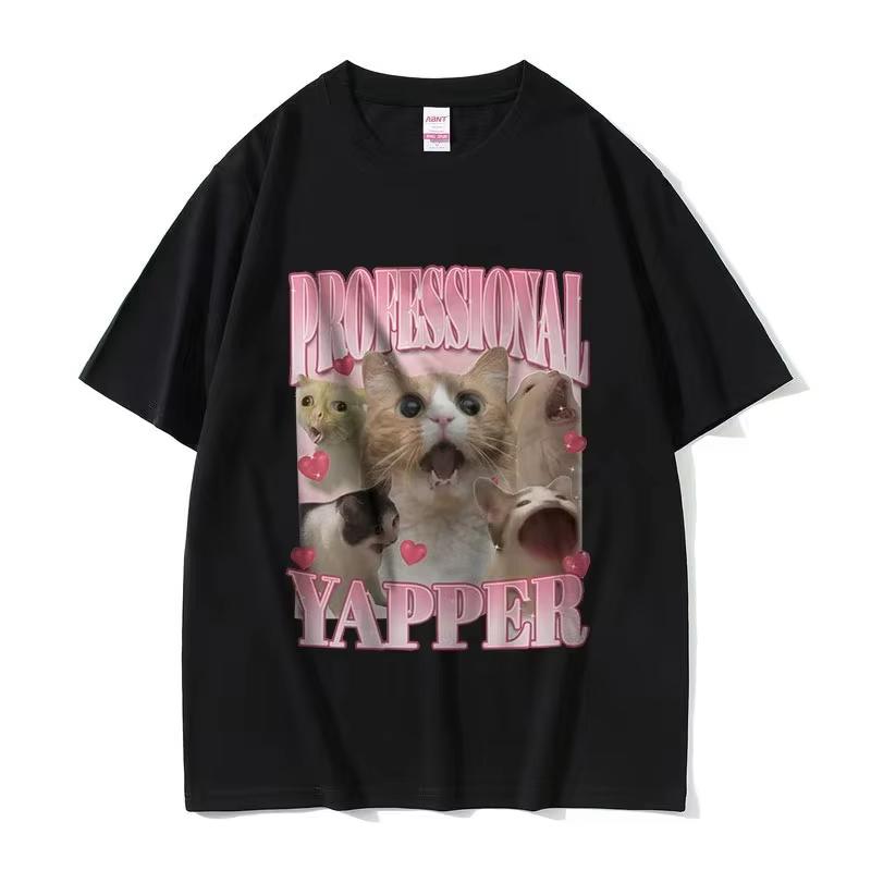 Professional Pussy Eater Funny Cat Lover Tee Shirt Men's Women's Casual Fashion Clothing T-shirt Unisex Oversized T Shirts