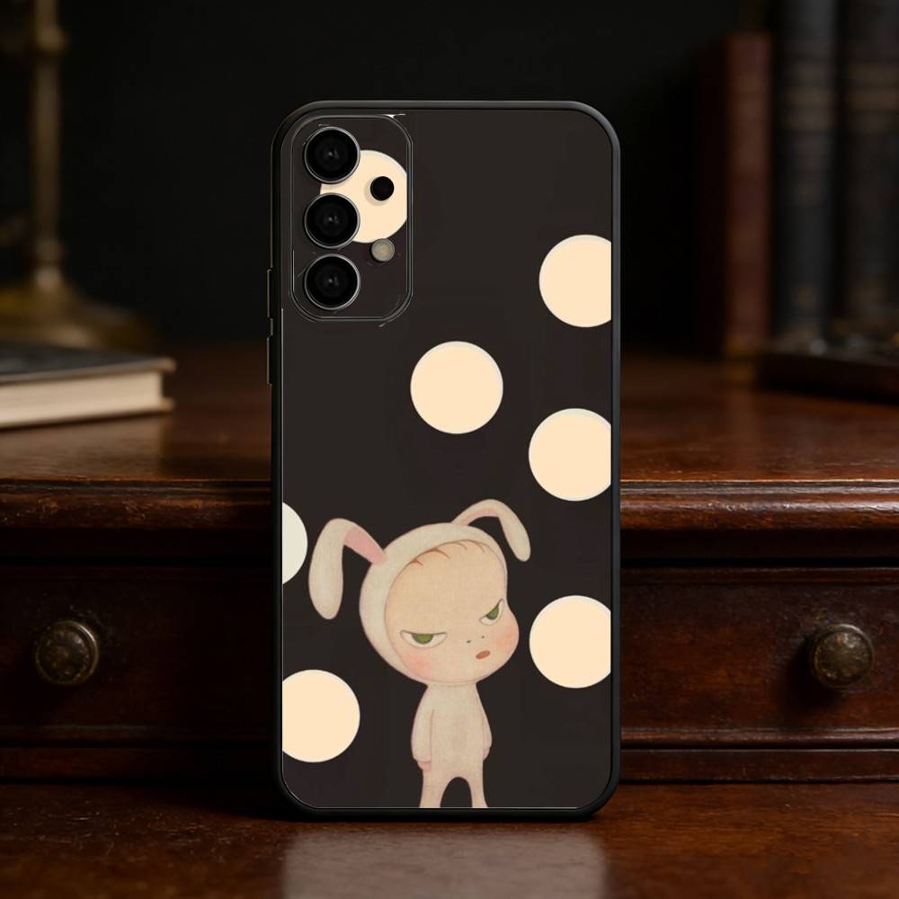 

Cute Y-Yoshitomo Nara phone Case For Samsung S25,24,21,22,23,30,Ultra,20,Plus,Fe,Lite,Note Soft Black Cover Samsung S25