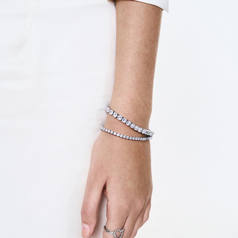 SENTIMENTS no.556 [MEDIUM] TENNIS CUBIC BRACELET