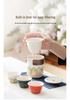 Portable Ceramic Travel Tea Set - Outdoor, Camping, Custom Souvenir Tea Brewing Kit with Kuaike Cup