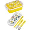 Skater Children's Lunch Box Trio Set Chopsticks Spoon Fork Kids Cutlery Antibacterial Treatment Easy To Open Sliding Type Made In Japan Minion 24 Boys